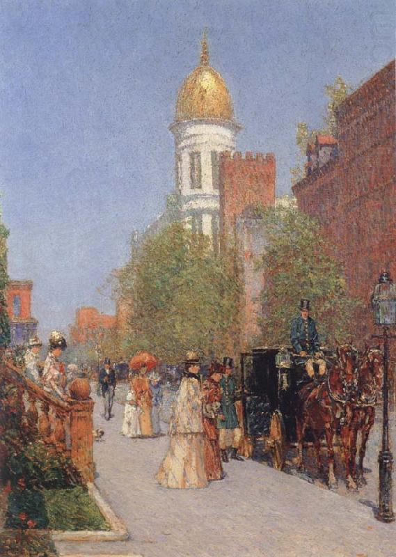 Childe Hassam A Spring Morning china oil painting image